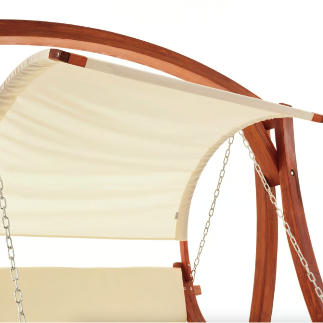 Садова гойдалка Di Volio Pergia двомісна бежевий