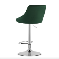 Барний стілець Leobert Kast з спинкою зелений
