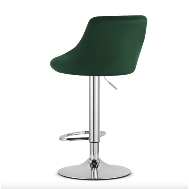 Барний стілець Leobert Kast з спинкою зелений