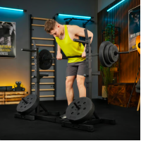 Стійки під штангу Trex Sport TX-100S регульовані з ручками для віджимань