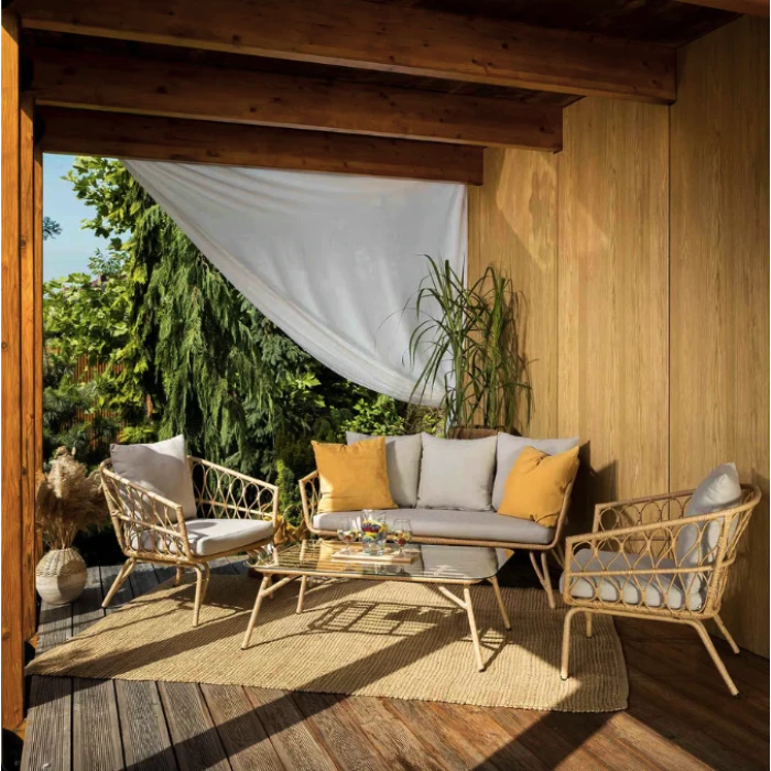 Комплект садових меблів Di Volio Teramo бежево-кремовий