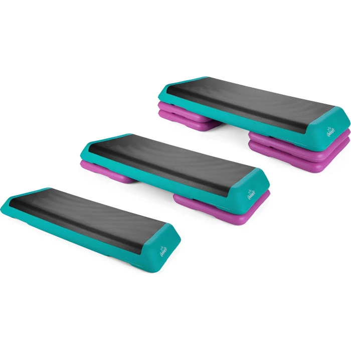 Степ-платформа Queenfit 3-х рівнева різнобарвна