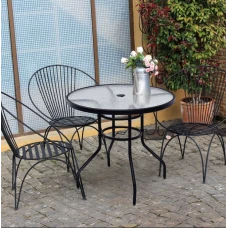 Садовый стол Costway Acapulco с местом для зонта