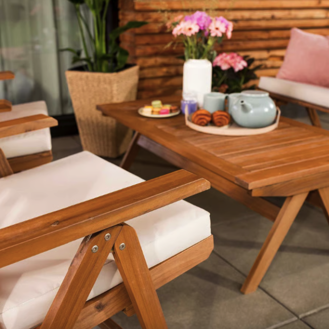 Комплект садовой мебели Di Volio Lusiano складной бежевый