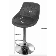 Барний стілець Leobert Kast з спинкою зелений