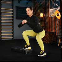 Степ платформа Trex Sport TX-030AS 3 уровня черно-желтая