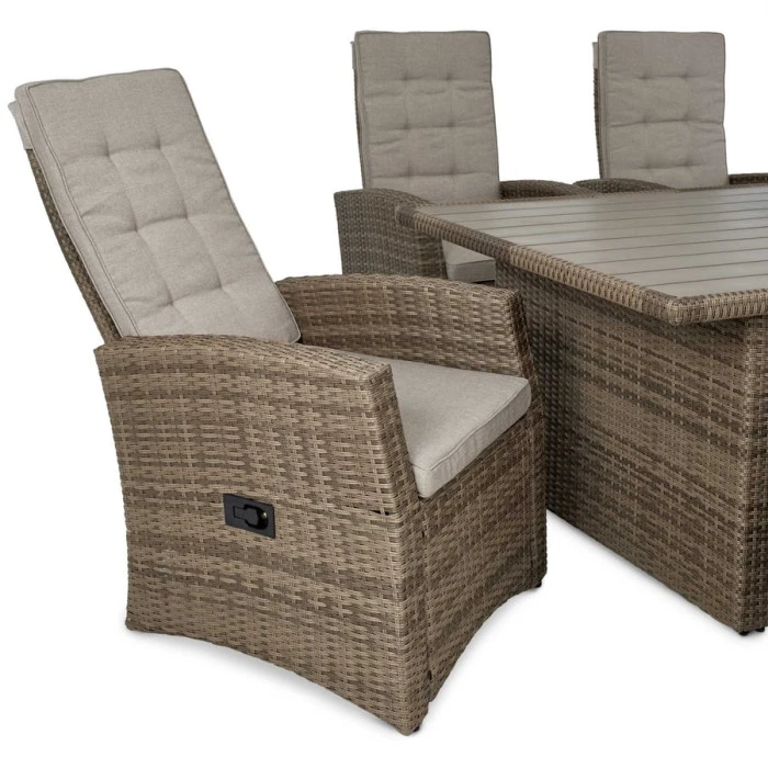 Комплект садових меблів Di Volio Rawena 6+1 бежевий