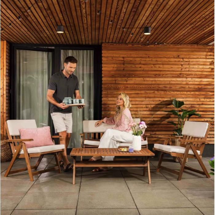 Комплект садовой мебели Di Volio Lusiano складной бежевый