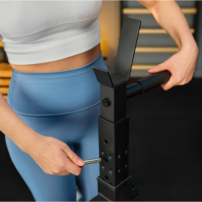 Стійки під штангу Trex Sport TX-100S регульовані з ручками для віджимань