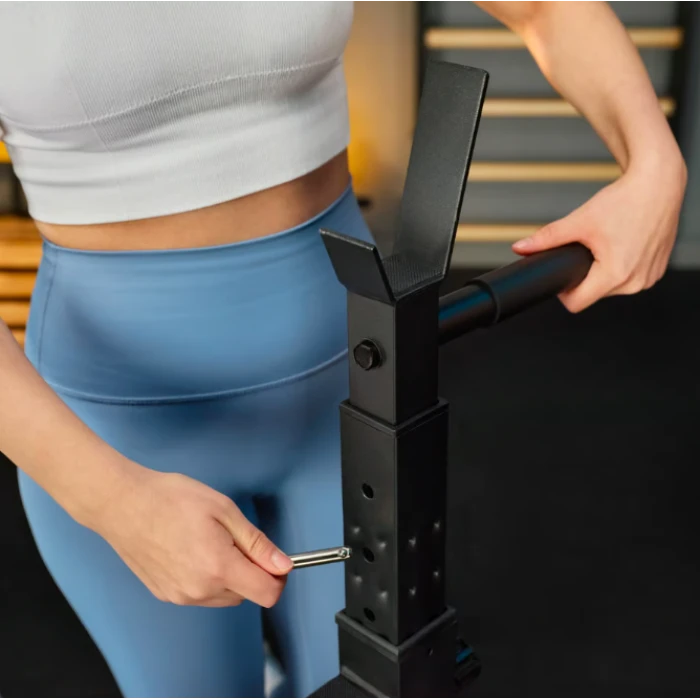 Стійки під штангу Trex Sport TX-100S регульовані з ручками для віджимань