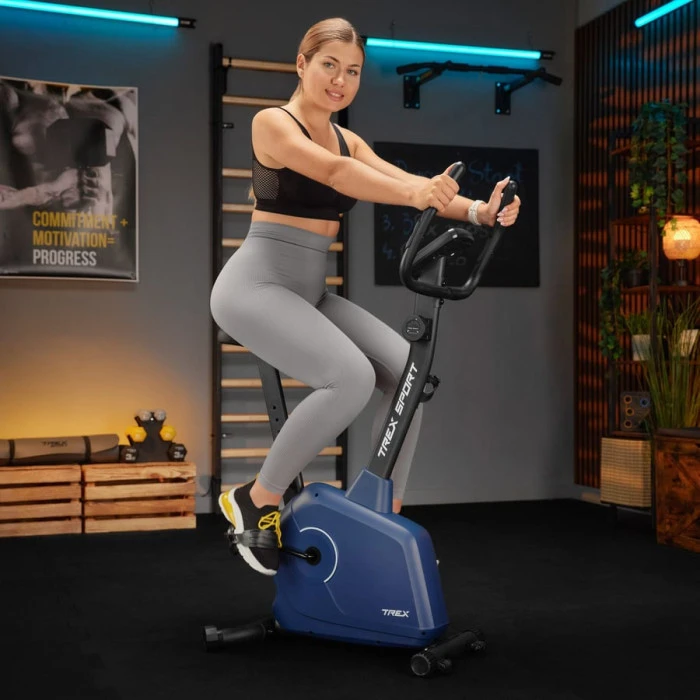 Велотренажер Trex Sport TX-380MB Rigon магнітний темно-синій