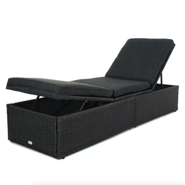Садовый шезлонг Di Volio Asco черный