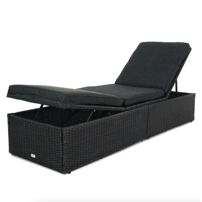 Садовый шезлонг Di Volio Asco черный