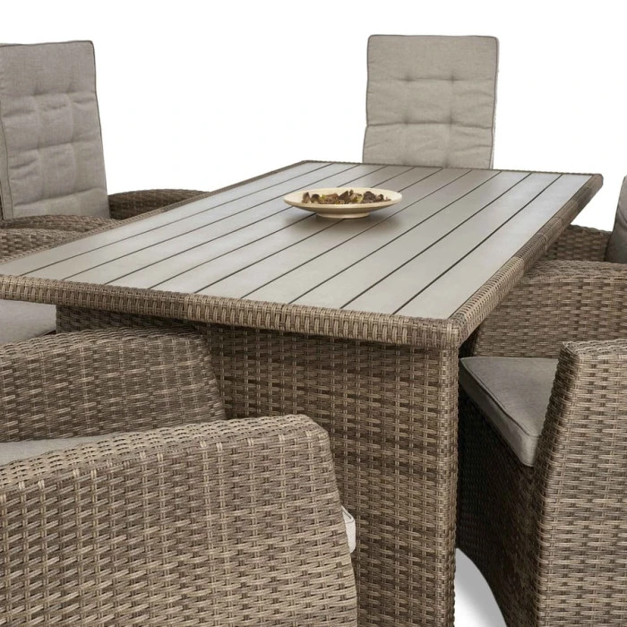 Комплект садових меблів Di Volio Rawena 6+1 бежевий