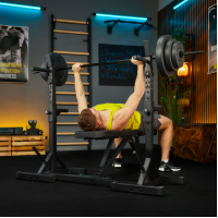 Стійки під штангу Trex Sport TX-100S регульовані з ручками для віджимань