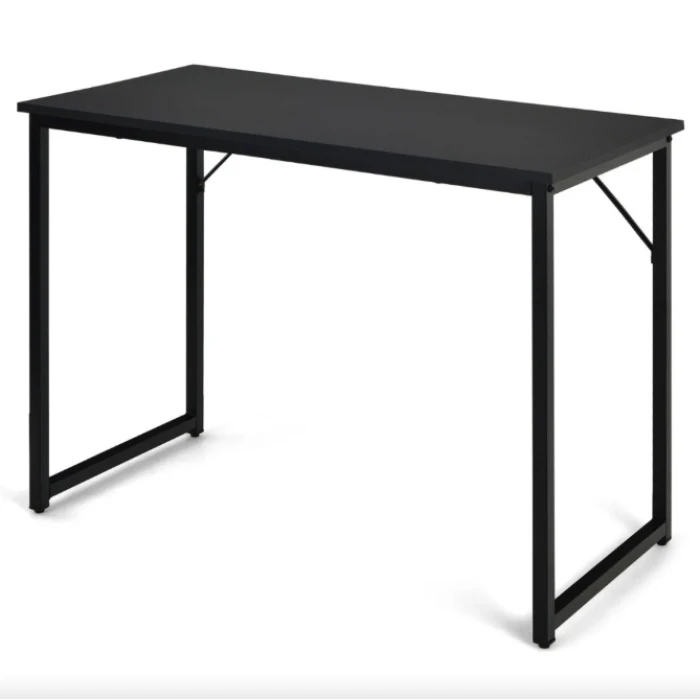 Письменный стол Costway Homart со стальным каркасом черный