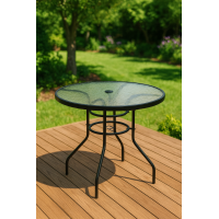 Садовый стол Costway Acapulco с местом для зонта