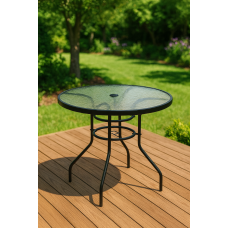 Садовый стол Costway Acapulco с местом для зонта