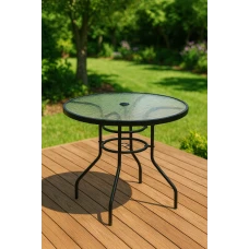 Садовый стол Costway Acapulco с местом для зонта