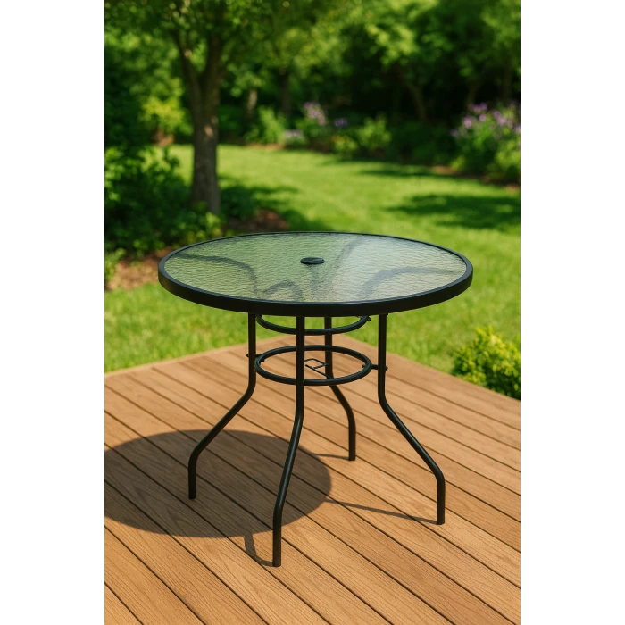 Садовый стол Costway Acapulco с местом для зонта