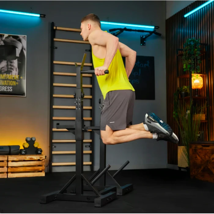 Стійки під штангу Trex Sport TX-100S регульовані з ручками для віджимань