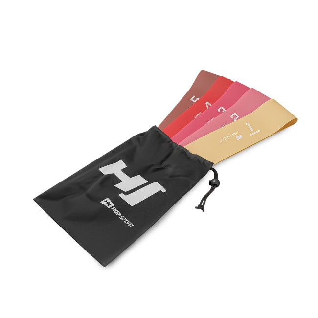 Набор резинок для фитнеса Hop-Sport 600x50мм HS-L650RLR Красный