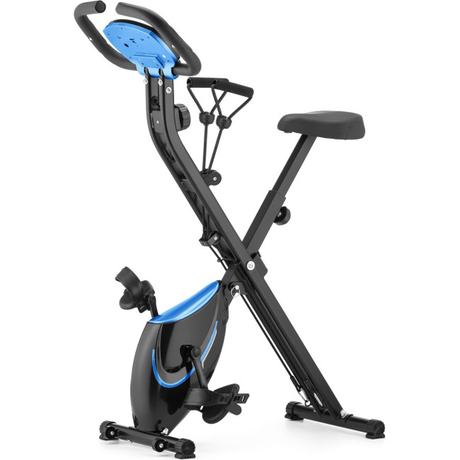 Велотренажер Gymtek FX600 магнитный складной с эспандерами синий