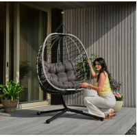 Підвісне крісло-кокон Di Volio Corta одномісне графітовий