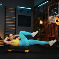 Степ платформа Trex Sport TX-030AS 3 уровня черно-желтая