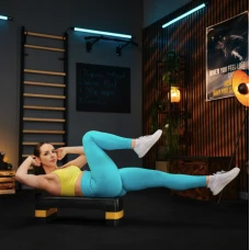 Степ платформа Trex Sport TX-030AS 3 рівнева чорно-жовта