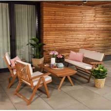 Комплект садовой мебели Di Volio Lusiano складной бежевый