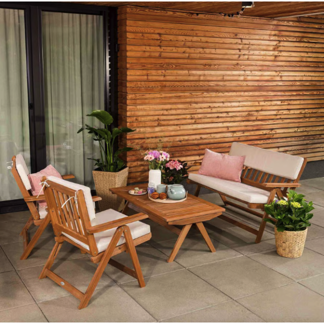 Комплект садовой мебели Di Volio Lusiano складной бежевый