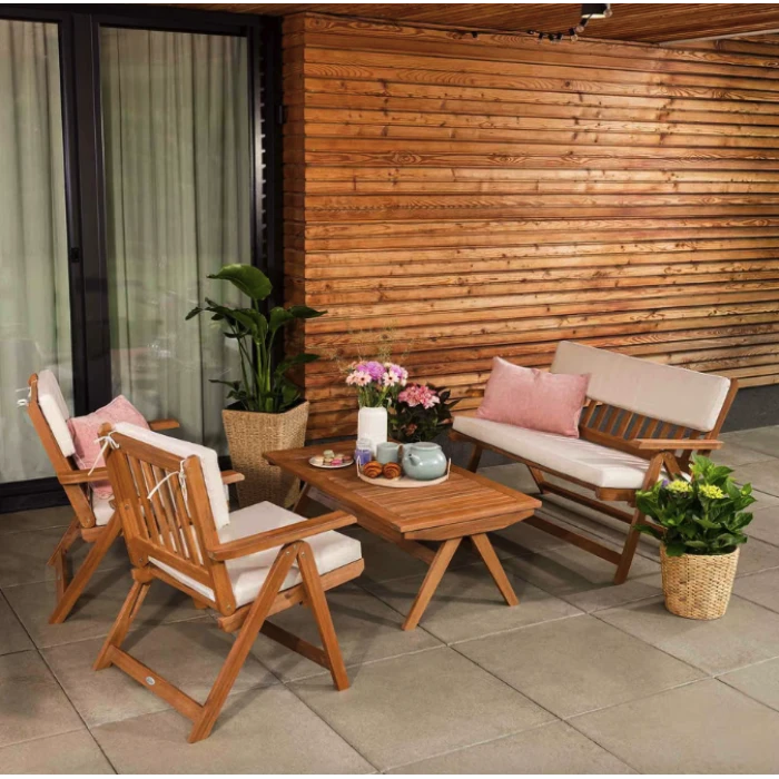 Комплект садовой мебели Di Volio Lusiano складной бежевый