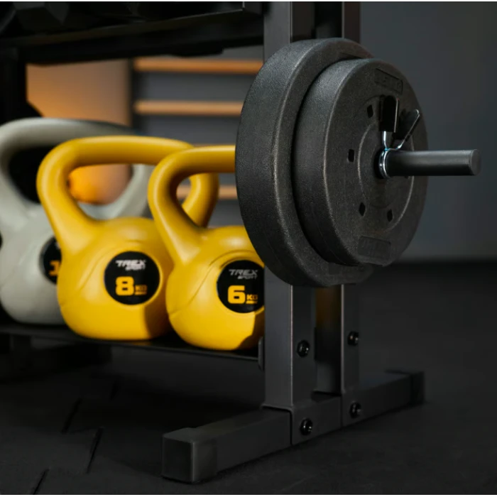 Стійка 2-рівнева для гантелей, дисків та гирь TX-045DR