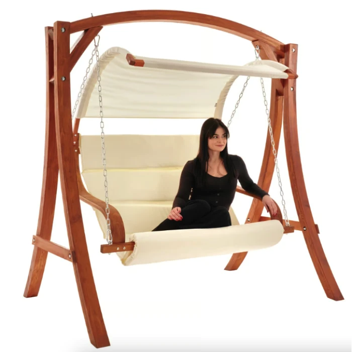 Садова гойдалка Di Volio Pergia двомісна бежевий