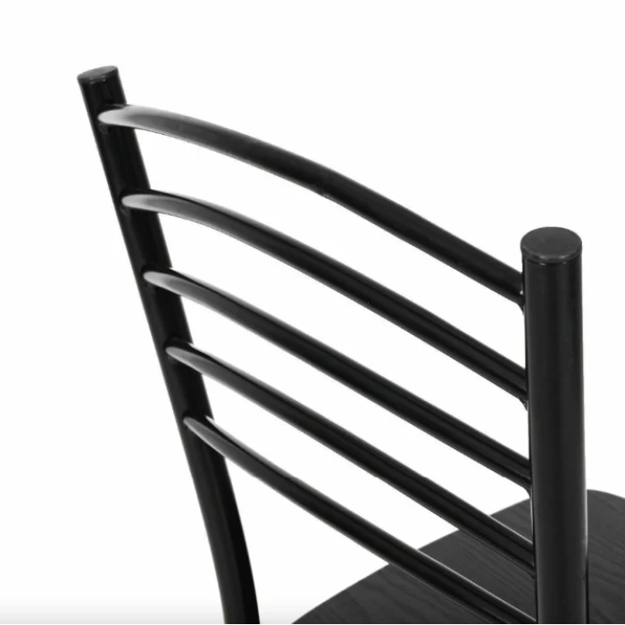 Комплект меблів Costway Katarina стіл і 4 стільці чорний