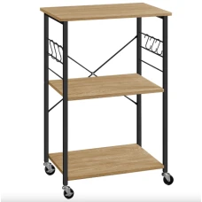 Стеллаж Leobert Dash на колесах в стиле Loft натуральный