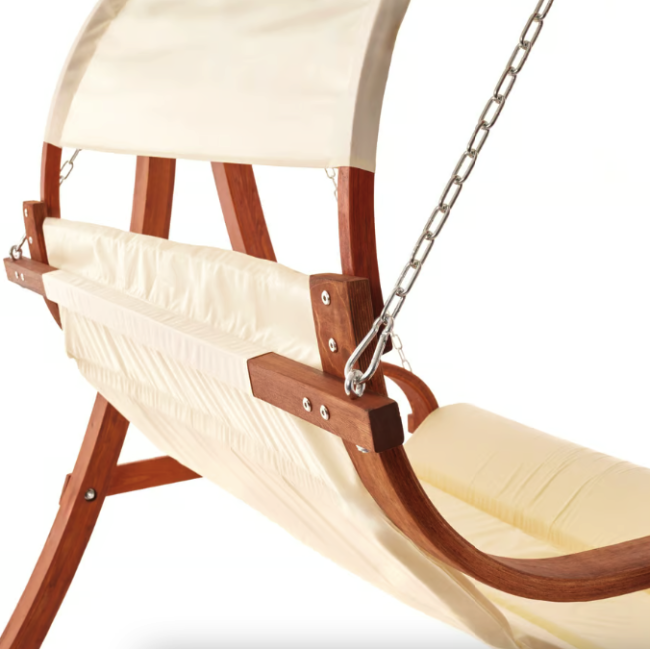 Садова гойдалка Di Volio Pergia двомісна бежевий