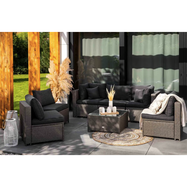 Комплект садовой мебели Di Volio Torino Серый/Графитовый