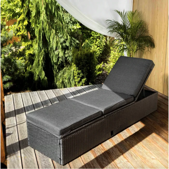 Садовый шезлонг Di Volio Asco черный