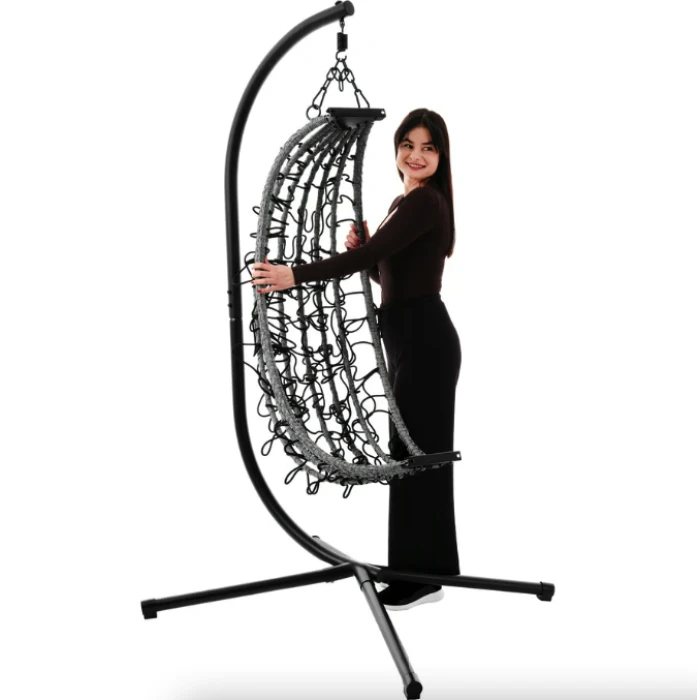 Подвесное кресло-кокон Di Volio Corta одноместное графитовое