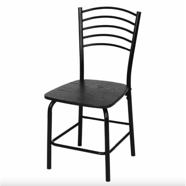 Комплект меблів Costway Katarina стіл і 4 стільці чорний