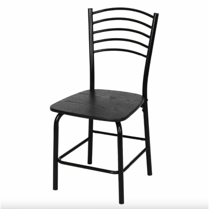 Комплект меблів Costway Katarina стіл і 4 стільці чорний