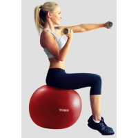 Фітбол York Fitness 55см червоний + насос