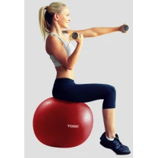 Фітбол York Fitness 55см червоний + насос