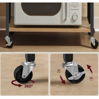 Стеллаж Leobert Dash на колесах в стиле Loft натуральный