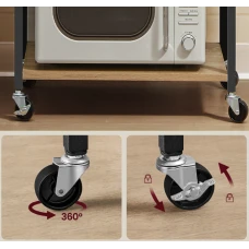 Стеллаж Leobert Dash на колесах в стиле Loft натуральный