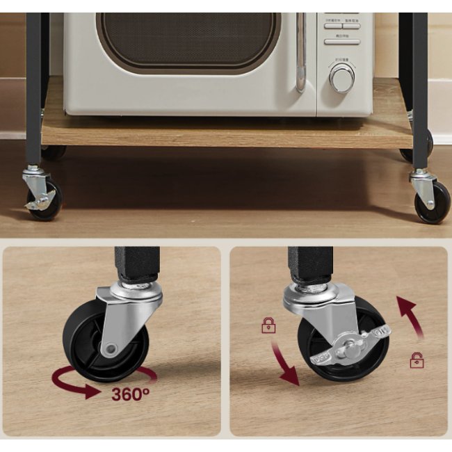 Стеллаж Leobert Dash на колесах в стиле Loft натуральный