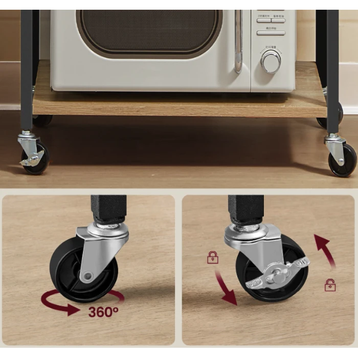 Стеллаж Leobert Dash на колесах в стиле Loft натуральный