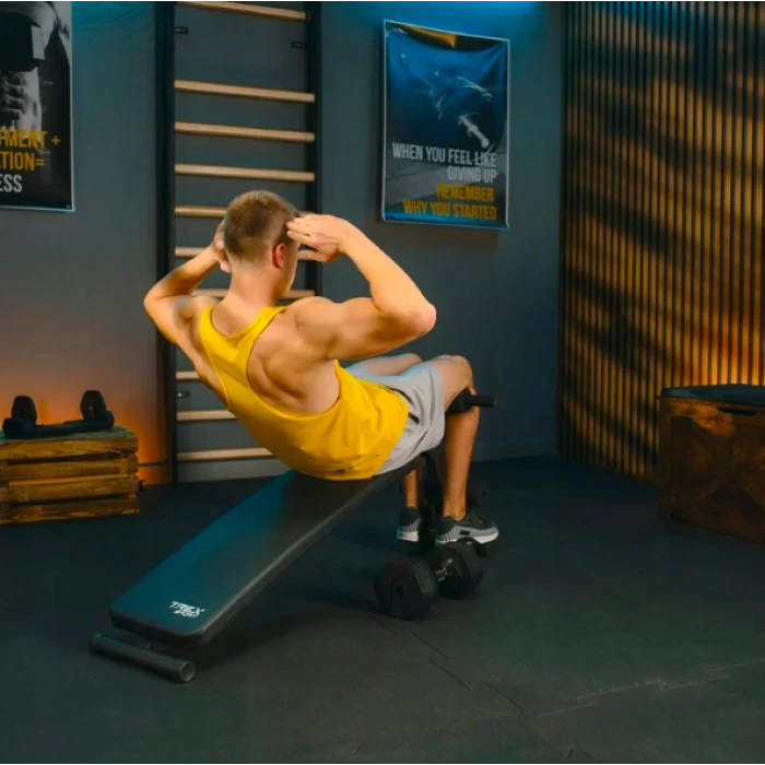 Скамейка тренировочная Trex Sport TX-050B для пресса